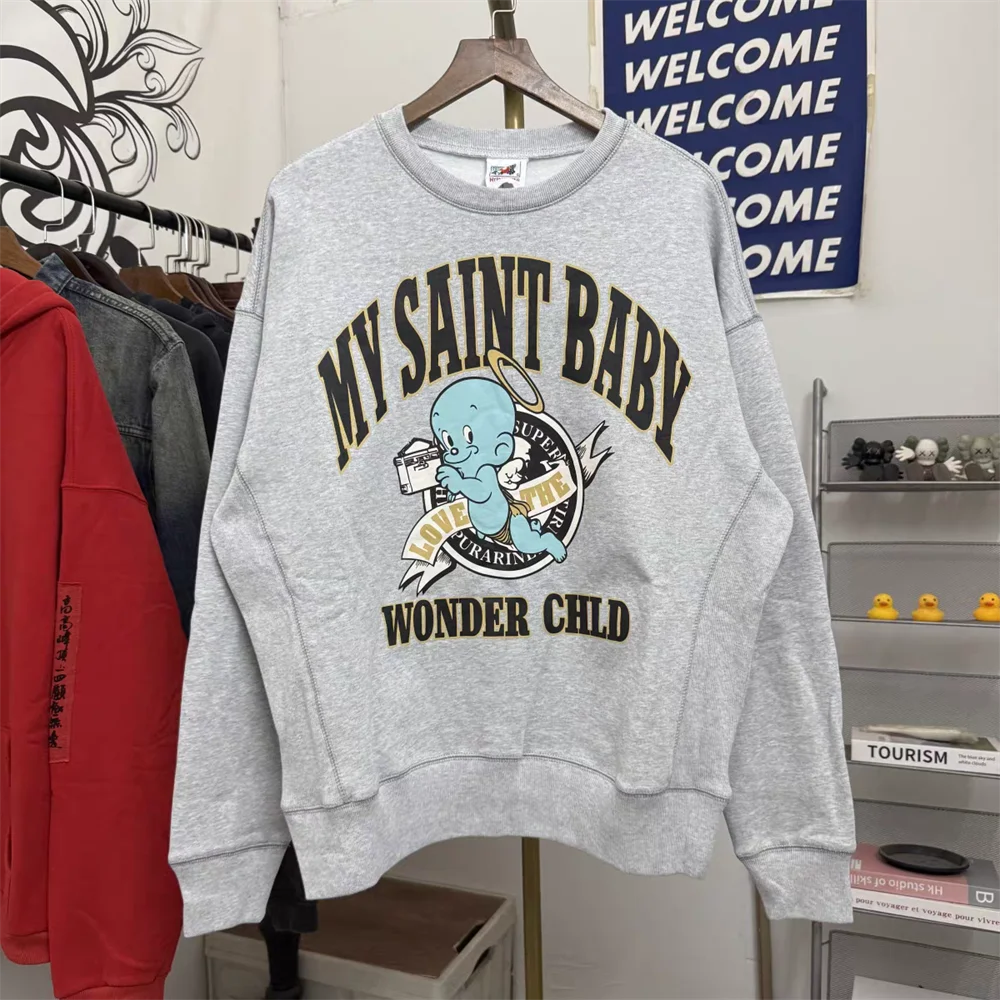 Angel Baby Saint Gray NECK SWEAT Sweatshirts Men Women Hoodie Crewneck
Angel Baby Saint Gray NECK SWEAT Sweatshirts Men Women Hoodie Crewneck