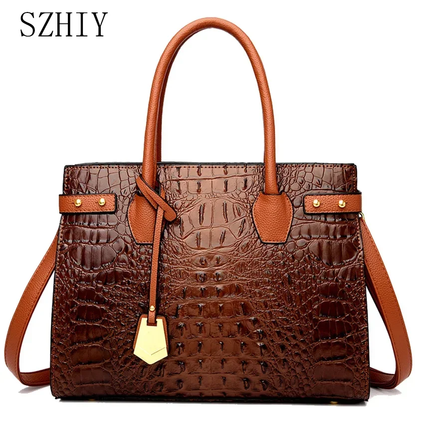 Crocodile Pattern Leather Handbag Luxury Designer Women Crossbody Shoulder Bag High Quality Retro Fashion Luxury Handbags Belt
Crocodile Pattern Leather Handbag Luxury Designer Women Crossbody Shoulder Bag High Quality Retro Fashion Luxury Handbags Belt