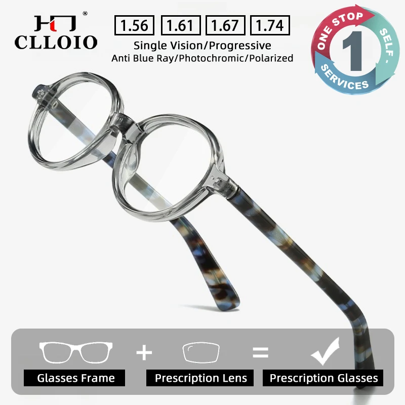 CLLOIO Vintage New Design Comfortable Prescription Glasses Anti Blue Light Myopia Glasses TR90 Round Progressive Reading Eyewear
CLLOIO Vintage New Design Comfortable Prescription Glasses Anti Blue Light Myopia Glasses TR90 Round Progressive Reading Eyewear