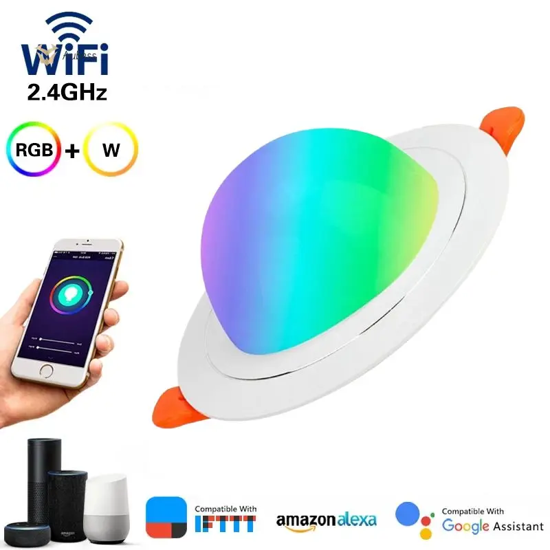 Ac85-265v Умный светодиодный потолочный светильник с голосовым управлением Tuya Smart Light Умный дом 7 Вт Wi-Fi Светодиодная лампа Rgbw Изменение Wi-Fi Светодиодная лампа Tuya Wi-Fi
Ac85-265v Умный светодиодный потолочный светильник с голосовым управлением Tuya Smart Light Умный дом 7 Вт Wi-Fi Светодиодная лампа Rgbw Изменение Wi-Fi Светодиодная лампа Tuya Wi-Fi