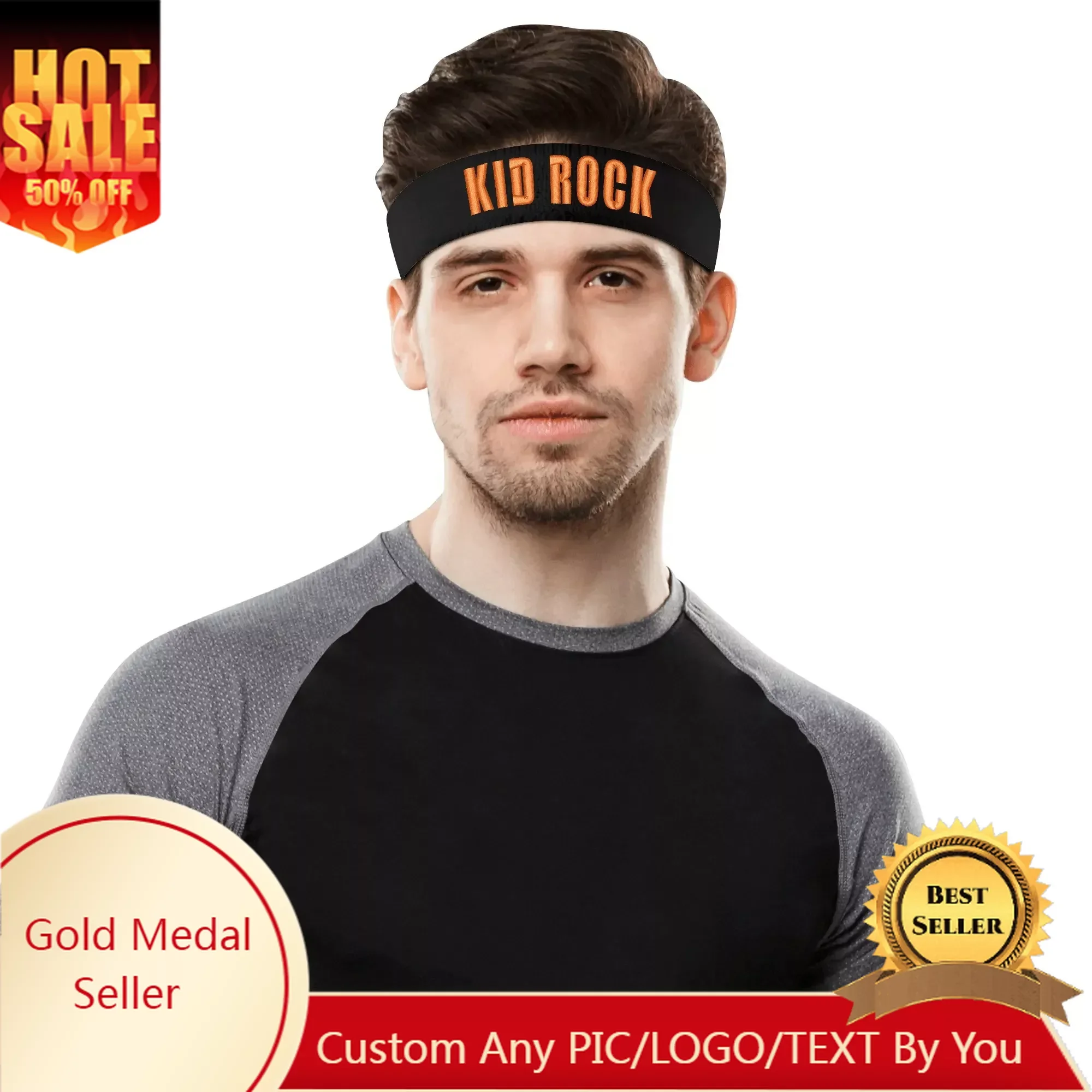 Kid Rock Pop Embroidered Sports Headband Mens Womens Sweatband Bandana Fitness Sweat Absorb Band DIY Name & Team Name & Colors
Kid Rock Pop Embroidered Sports Headband Mens Womens Sweatband Bandana Fitness Sweat Absorb Band DIY Name & Team Name & Colors