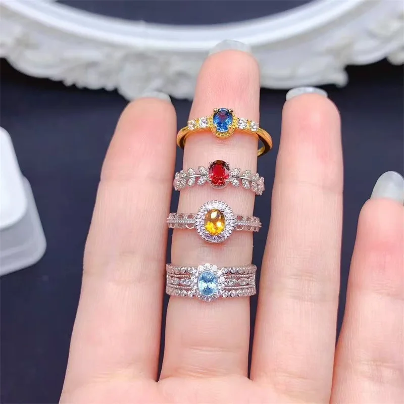 Natural London Blue Topaz Garnet Citrine Wedding Ring for Women 925 Sterling Silver Jewelry Gift with Certificate
Natural London Blue Topaz Garnet Citrine Wedding Ring for Women 925 Sterling Silver Jewelry Gift with Certificate