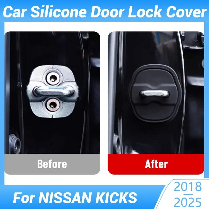 Car Door Mute Damping Cushion Silicone Door Lock Buckle Door Anti-collision Protective Cover For NISSAN KICKS 2018-2025
Car Door Mute Damping Cushion Silicone Door Lock Buckle Door Anti-collision Protective Cover For NISSAN KICKS 2018-2025