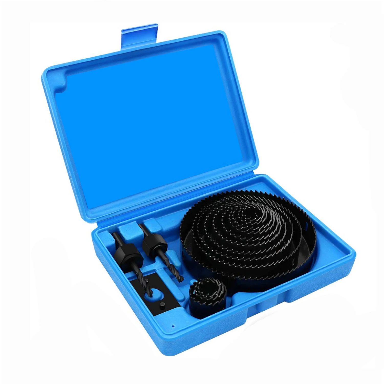 Woodworking Hole Saw Kit 19/21pcs 19-127mm Durable Carbon Steel Metal Circle Power Drill Hole Cutter for Wood PVC and Plastic
Woodworking Hole Saw Kit 19/21pcs 19-127mm Durable Carbon Steel Metal Circle Power Drill Hole Cutter for Wood PVC and Plastic