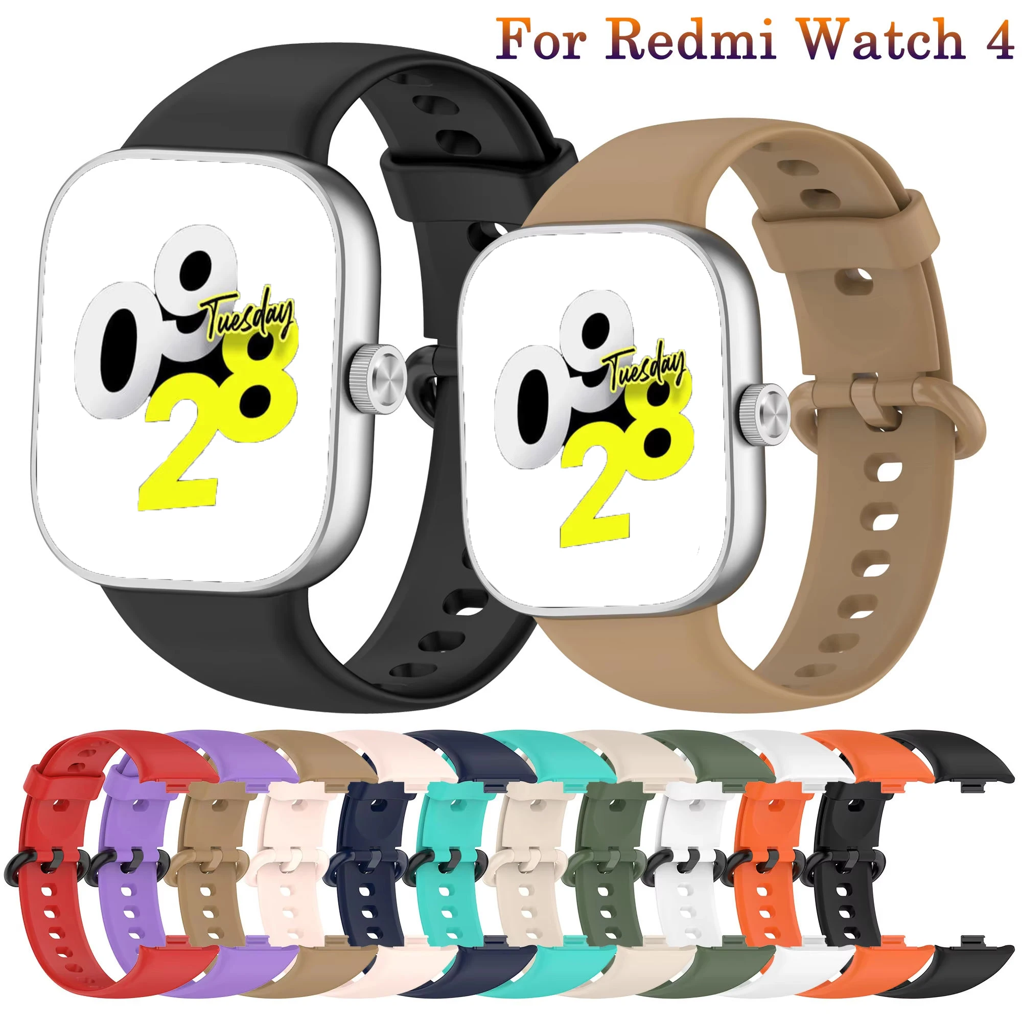 Silicone Band for xiaomi Redmi Watch 4 Strap accessories Sport Replacement correa bracelet redmi watch 5 Xiaomi Band 8 pro bands 
Silicone Band for xiaomi Redmi Watch 4 Strap accessories Sport Replacement correa bracelet redmi watch 5 Xiaomi Band 8 pro bands