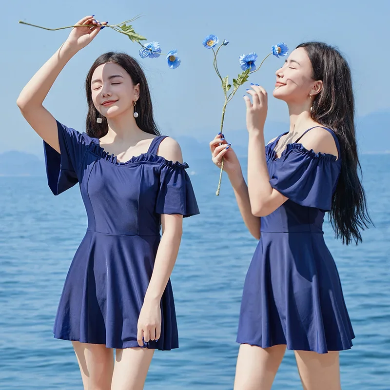 Korea Solid One Piece Swimsuit Women Sexy Backless Folded Swimwear Skirt Monokini Push Up Pad Bikini Suit
Korea Solid One Piece Swimsuit Women Sexy Backless Folded Swimwear Skirt Monokini Push Up Pad Bikini Suit