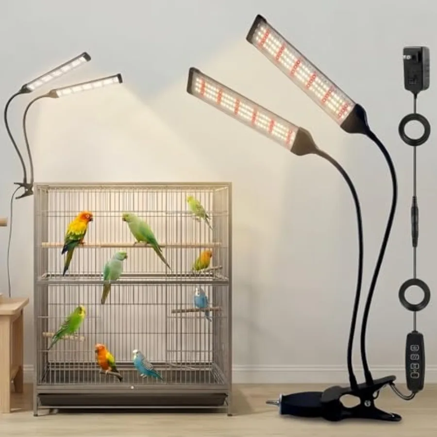 Bird Health Cage Supplementary Light with Full-Spectrum LED Pet Light Intelligently Timing to Help Synthesize Vitamin D3 and Pr
Bird Health Cage Supplementary Light with Full-Spectrum LED Pet Light Intelligently Timing to Help Synthesize Vitamin D3 and Pr