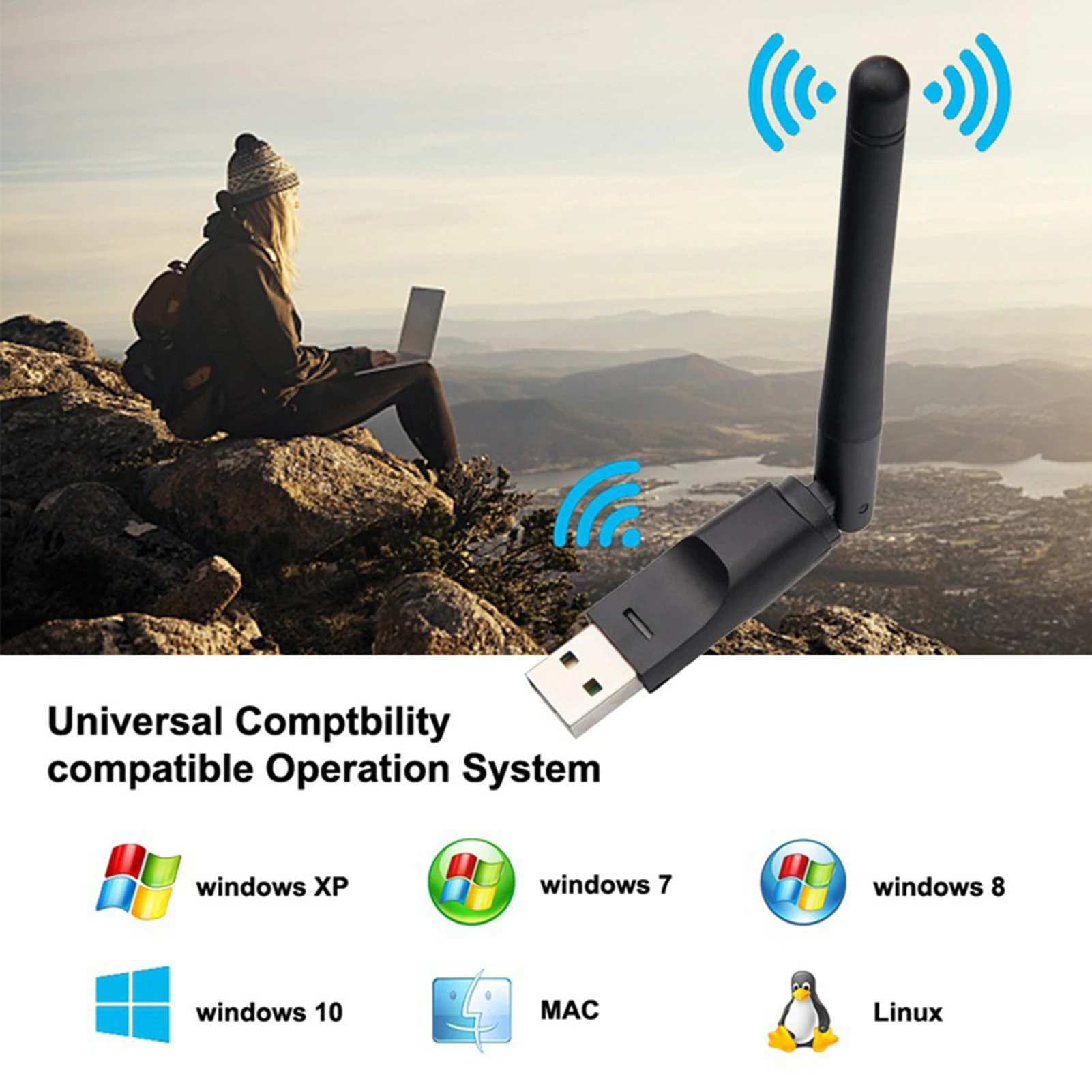 Беспроводной мини USB Wi-Fi адаптер 150 Мбит/с 2,4 ГГц USB2.0 приемник MT7601 беспроводная сетевая карта Lan Wi-Fi высокоскоростная антенна
Беспроводной мини USB Wi-Fi адаптер 150 Мбит/с 2,4 ГГц USB2.0 приемник MT7601 беспроводная сетевая карта Lan Wi-Fi высокоскоростная антенна