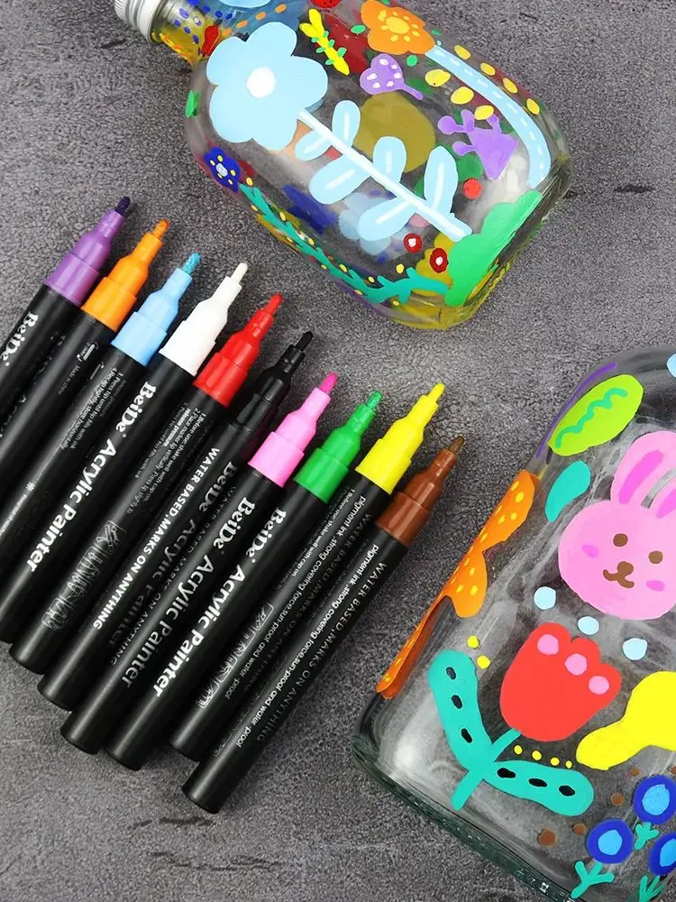 1/3mm Acrylic Paint Graffiti Pens Permanent Paint Art Marker Pen for Stone Glass Fabric Metal Graffiti Art Supplies
1/3mm Acrylic Paint Graffiti Pens Permanent Paint Art Marker Pen for Stone Glass Fabric Metal Graffiti Art Supplies