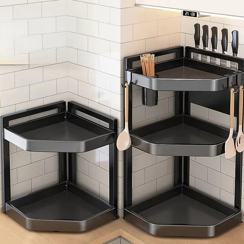 Multi-functional Triangular Shelf, Kitchen Seasoning Rack, Space-saving Storage, Corner Organizer Unit
Multi-functional Triangular Shelf, Kitchen Seasoning Rack, Space-saving Storage, Corner Organizer Unit