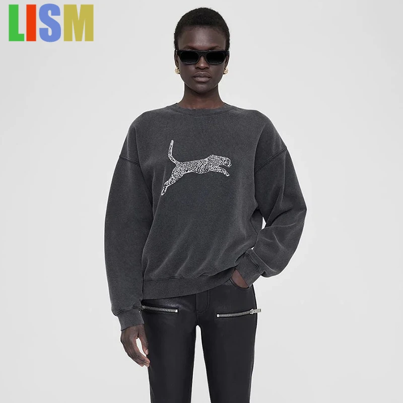 LISM women's winter clothes y2k hoodies sweatshirt 2025 Leopard Letter Printing Washing Water Fried Color Women's Sweater
LISM women's winter clothes y2k hoodies sweatshirt 2025 Leopard Letter Printing Washing Water Fried Color Women's Sweater