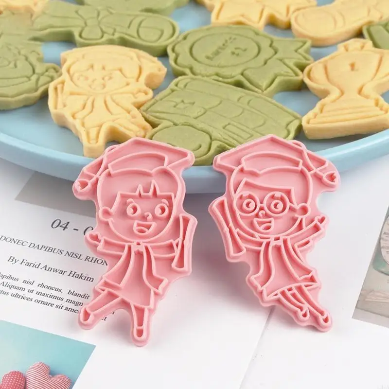Plastic Cookie Cutters Graduation Series Biscuit Moulds Cookie Moulds Biscuit Cutters 3D Press Baking Gadgets for Cookie
Plastic Cookie Cutters Graduation Series Biscuit Moulds Cookie Moulds Biscuit Cutters 3D Press Baking Gadgets for Cookie