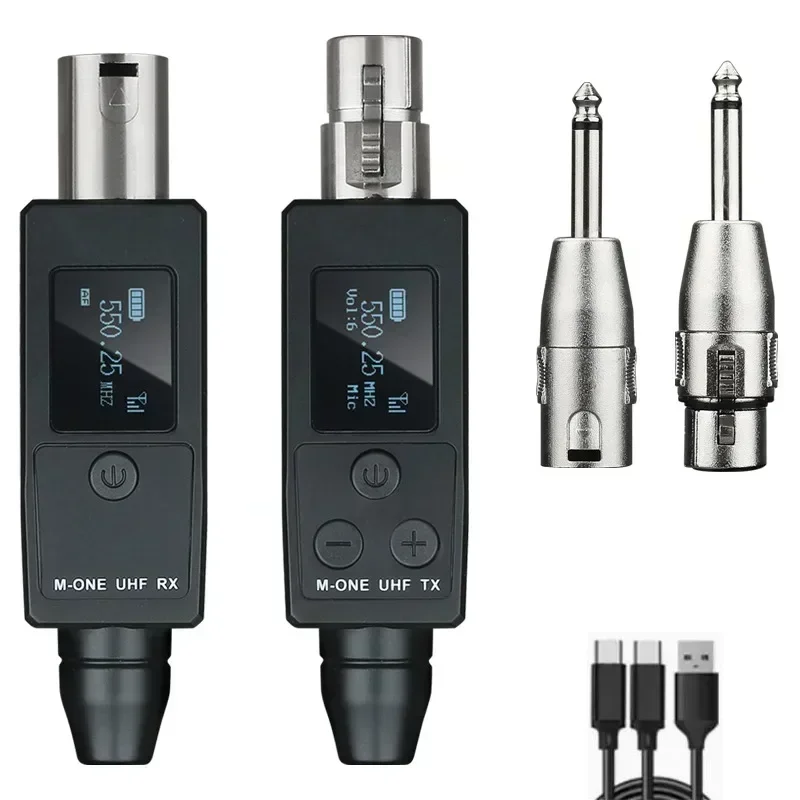 VK-38 UHF Wireless Converter XLR Transmitter and Receiver for Dynamic Microphone Guitar Transmission Adapter
VK-38 UHF Wireless Converter XLR Transmitter and Receiver for Dynamic Microphone Guitar Transmission Adapter