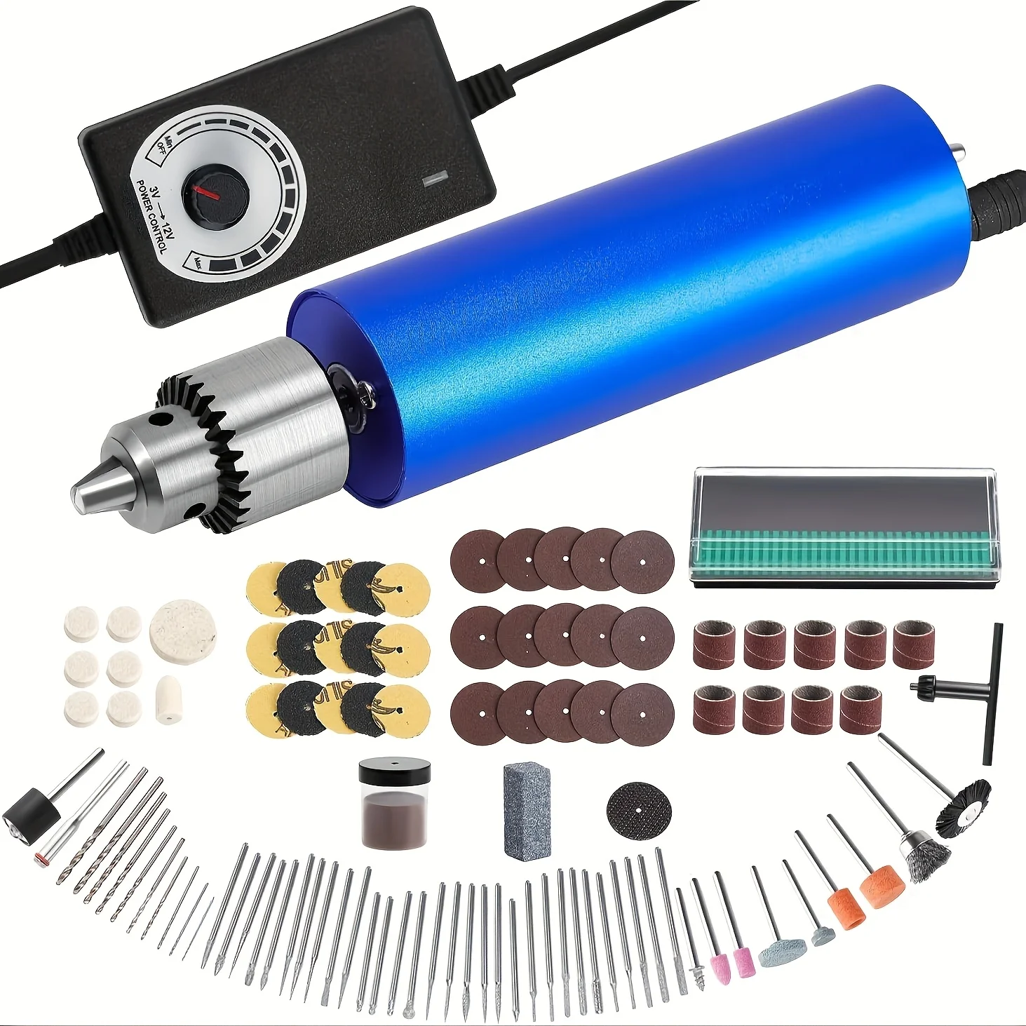 Complete Electric Resin Polishing & Drilling Kit - Rotary Tool with Additions for Casting, Carving, Sanding & Jewelry Making, Emery Grit, 110V/220V, Resin Drill, Resin Sander, Polishing Kit
Complete Electric Resin Polishing & Drilling Kit - Rotary Tool with Additions for Casting, Carving, Sanding & Jewelry Making, Emery Grit, 110V/220V, Resin Drill, Resin Sander, Polishing Kit