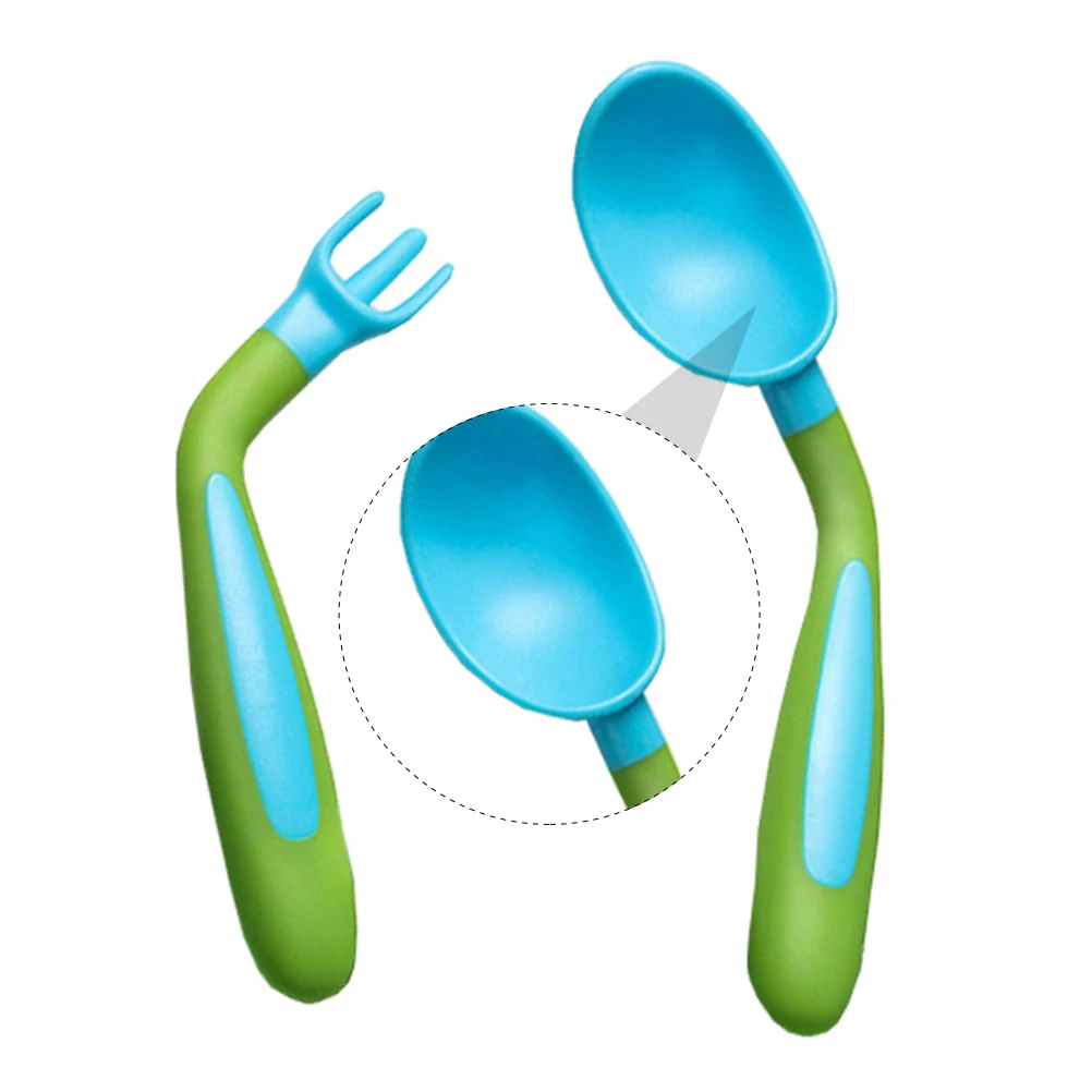 Baby Training Fork Spoon Set PP TPE Lightweight Durable High Temp Bend Kids Tableware Infant Feeding Utensils
Baby Training Fork Spoon Set PP TPE Lightweight Durable High Temp Bend Kids Tableware Infant Feeding Utensils