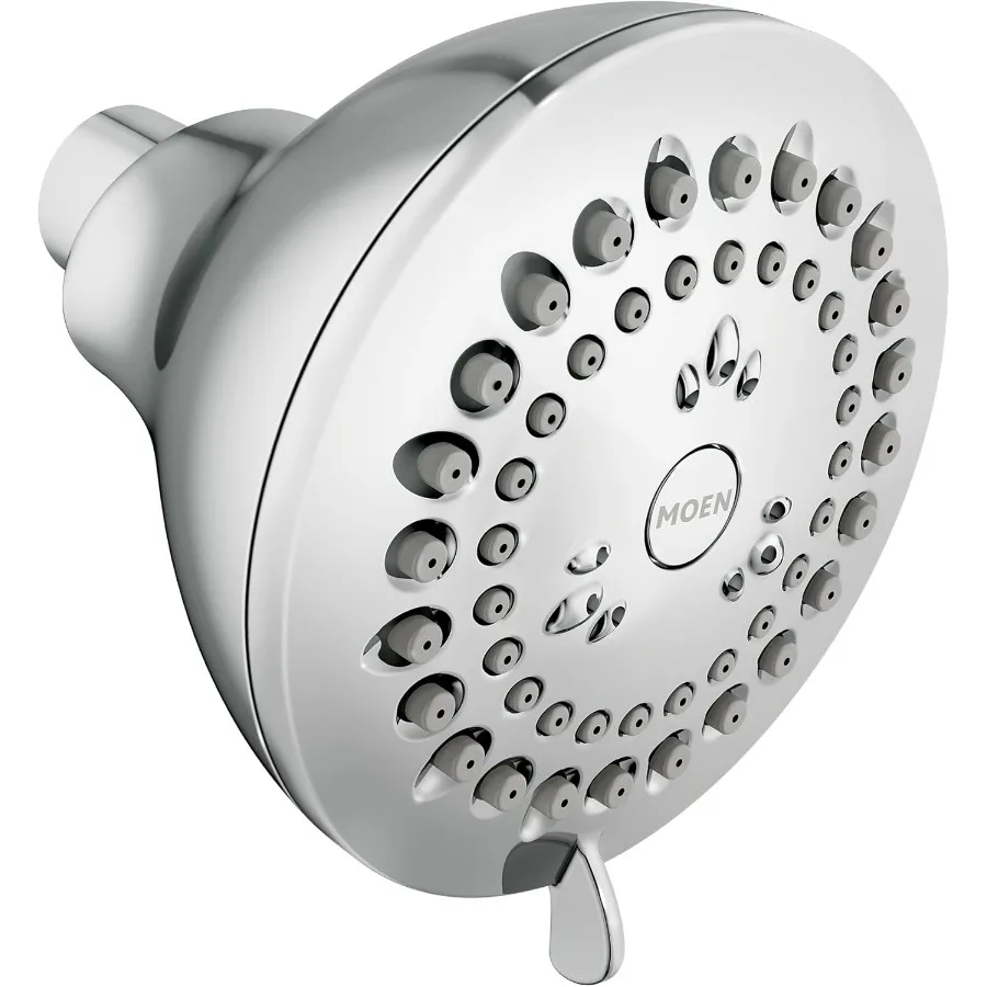 Showerhead for Bathroom with Chrome Finish 3.5-Inch Design 4-Function High-Pressure Options Pressure Boosting Feature Ideal for
Showerhead for Bathroom with Chrome Finish 3.5-Inch Design 4-Function High-Pressure Options Pressure Boosting Feature Ideal for