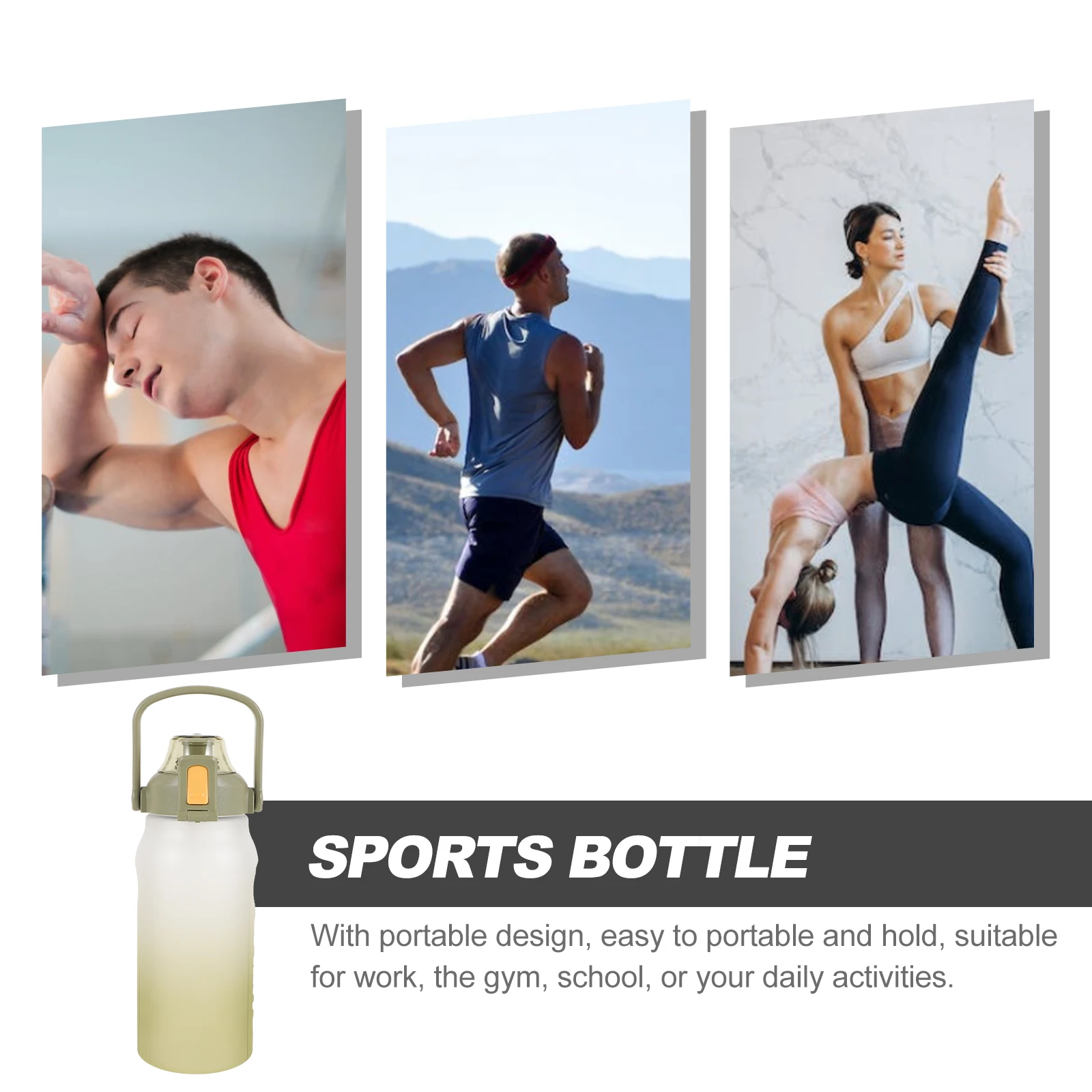 Large Capacity Water Cup Bottle Women Sports Portable Jug Outdoor Plastic Workout for
Large Capacity Water Cup Bottle Women Sports Portable Jug Outdoor Plastic Workout for