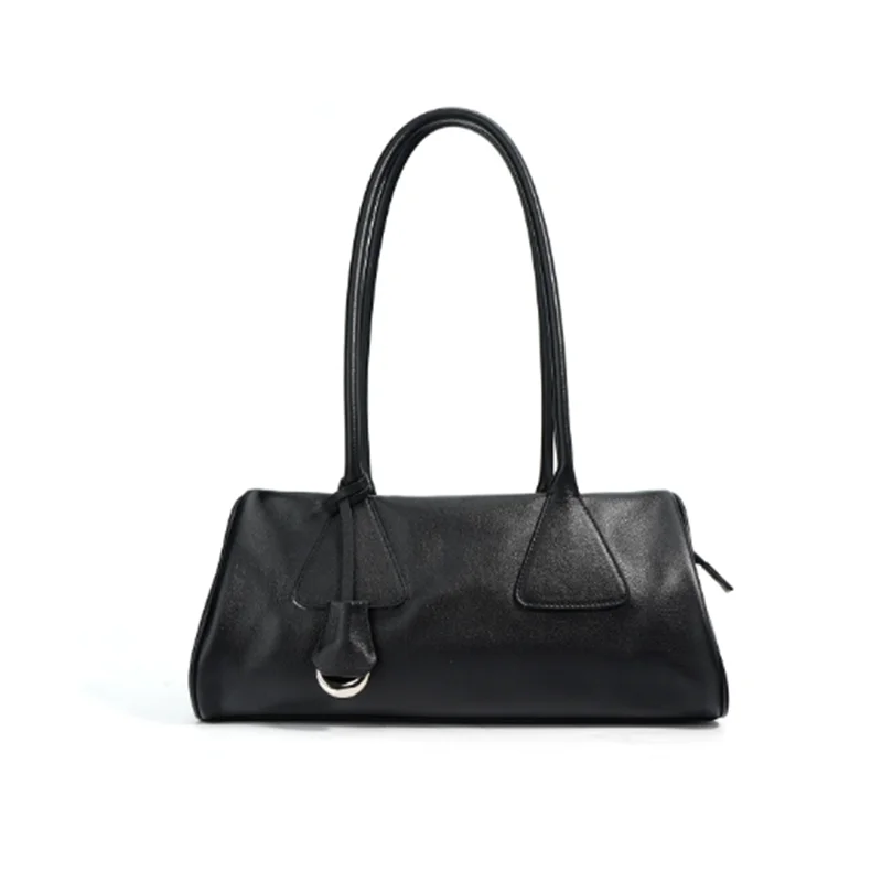 Женская сумка через плечо из коровьей кожи во французском стиле черного цвета с длинной ручкой, большая дорожная сумка из коровьей кожи во французском стиле
Женская сумка через плечо из коровьей кожи во французском стиле черного цвета с длинной ручкой, большая дорожная сумка из коровьей кожи во французском стиле