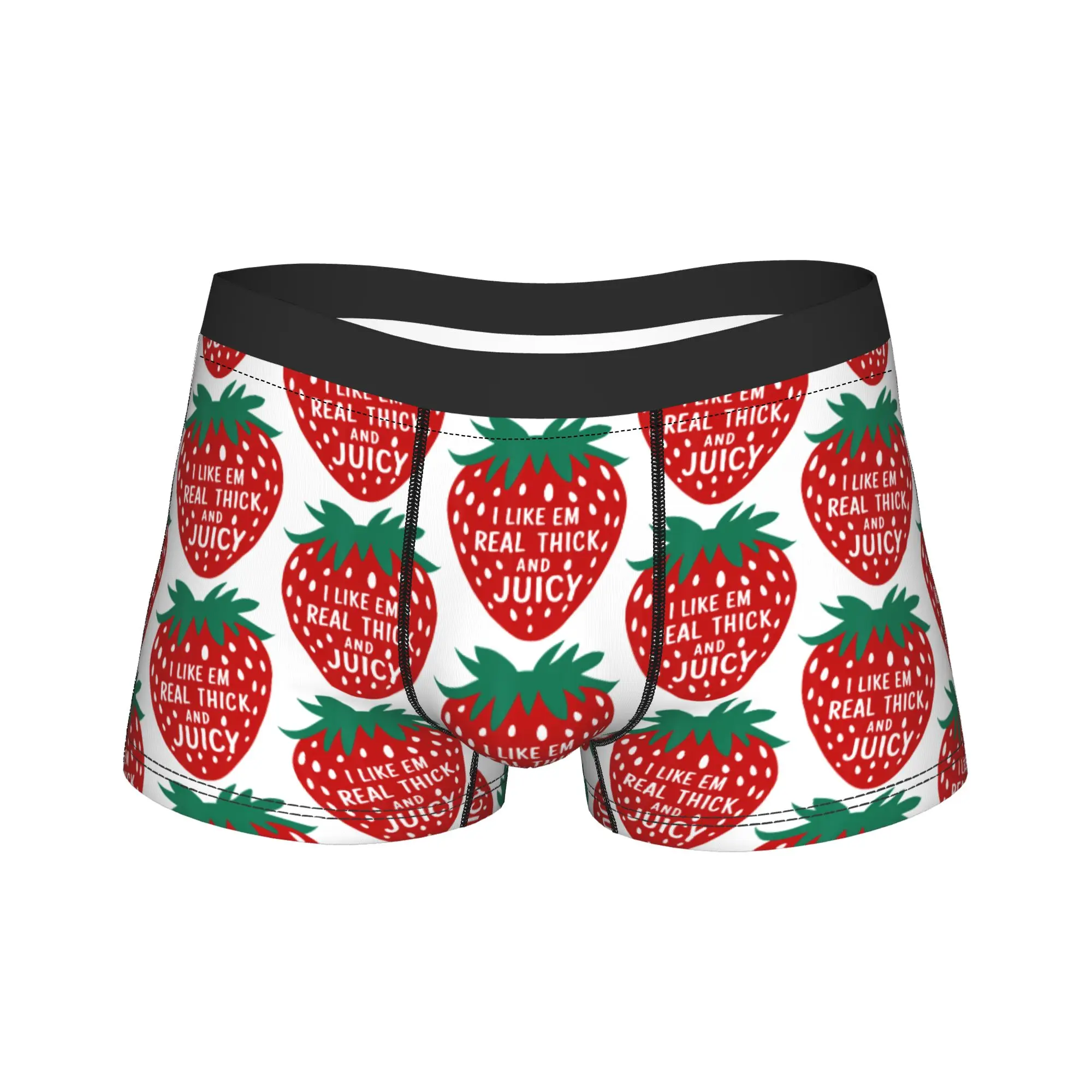 I Like Em Real Thick And Juicy Funny Strawberry Boxer Brief Underwear High Quality Men Elastic Boxer Shorts Custom Underpants
I Like Em Real Thick And Juicy Funny Strawberry Boxer Brief Underwear High Quality Men Elastic Boxer Shorts Custom Underpants