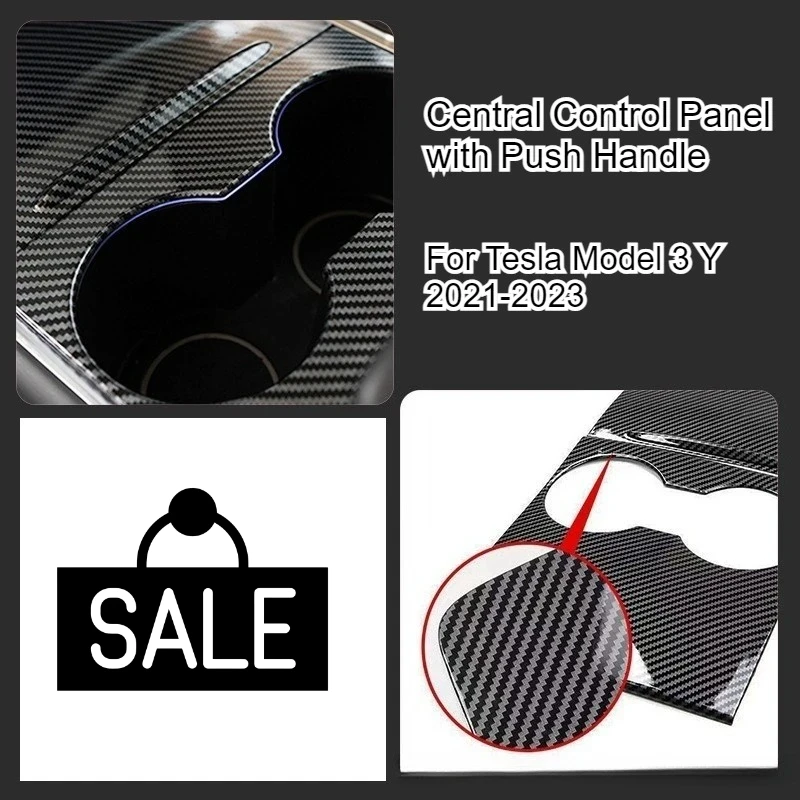 For Tesla Model 3 Y 2021-2024 Central Control Panel with Push Handle Center Console Cup ABS Cover Stickers Interior Accessories
For Tesla Model 3 Y 2021-2024 Central Control Panel with Push Handle Center Console Cup ABS Cover Stickers Interior Accessories