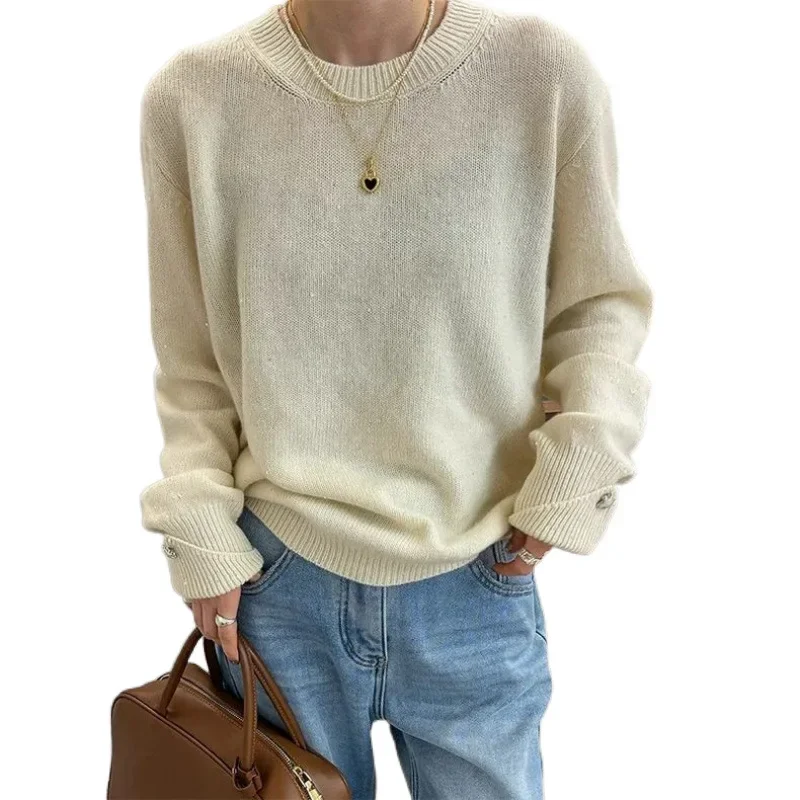 Autumn and Winter New European Women's Sweater Base Shirt Sequin Knitted Sweater for Women in Europe
Autumn and Winter New European Women's Sweater Base Shirt Sequin Knitted Sweater for Women in Europe