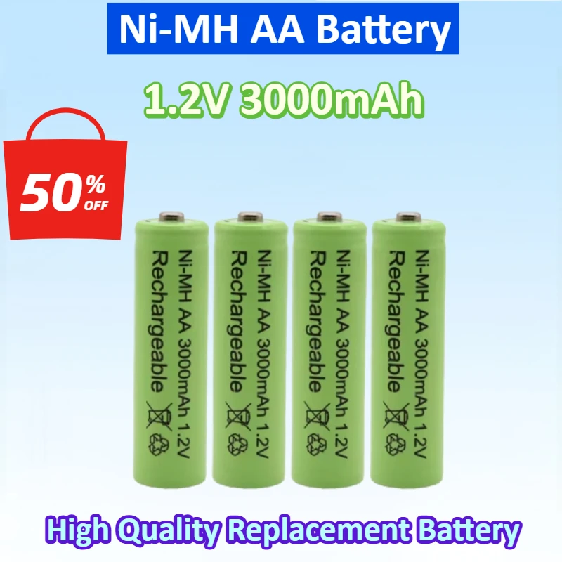 4~20PCS Brand New Ni-MH AA 1.2V 3000mAh Alkaline rechargeable battery suitable for calculators, remote controls, medical equipme
4~20PCS Brand New Ni-MH AA 1.2V 3000mAh Alkaline rechargeable battery suitable for calculators, remote controls, medical equipme