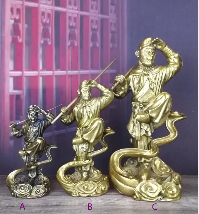 Free SHIPPING Beautiful mythical character Monkey King Bronze Metal Copper Statue 3 sizes
Free SHIPPING Beautiful mythical character Monkey King Bronze Metal Copper Statue 3 sizes