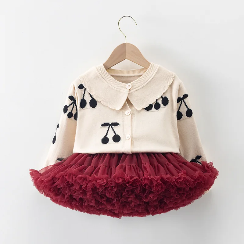 Korean Kid Set Baby Girls Suit Autumn Knitted Long Sleeve Children's Sweater + Skirt Set Girl Lovely Print Pleated Skirt W-S305
Korean Kid Set Baby Girls Suit Autumn Knitted Long Sleeve Children's Sweater + Skirt Set Girl Lovely Print Pleated Skirt W-S305