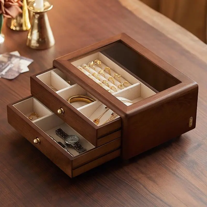 Chinese Style Luxury Solid Wood Multi Layer Jewelry Box Anti Tarnish Earring Necklace Organizer Home Decor Novelty New Gift
Chinese Style Luxury Solid Wood Multi Layer Jewelry Box Anti Tarnish Earring Necklace Organizer Home Decor Novelty New Gift