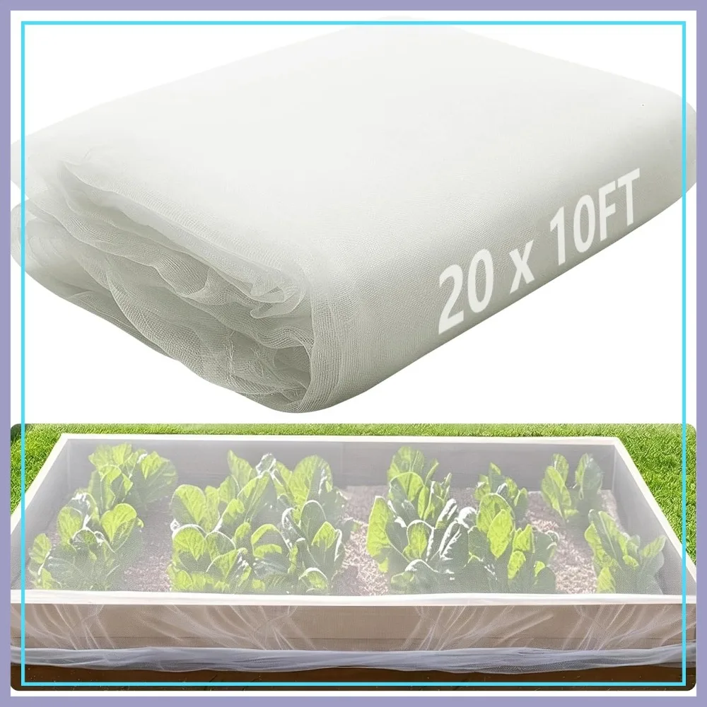 Insect Bird Barrier Netting Mesh - 20x10ft Garden Bug Netting Plant Cover for Protect Fruits Flowers from Birds & Insects
Insect Bird Barrier Netting Mesh - 20x10ft Garden Bug Netting Plant Cover for Protect Fruits Flowers from Birds & Insects