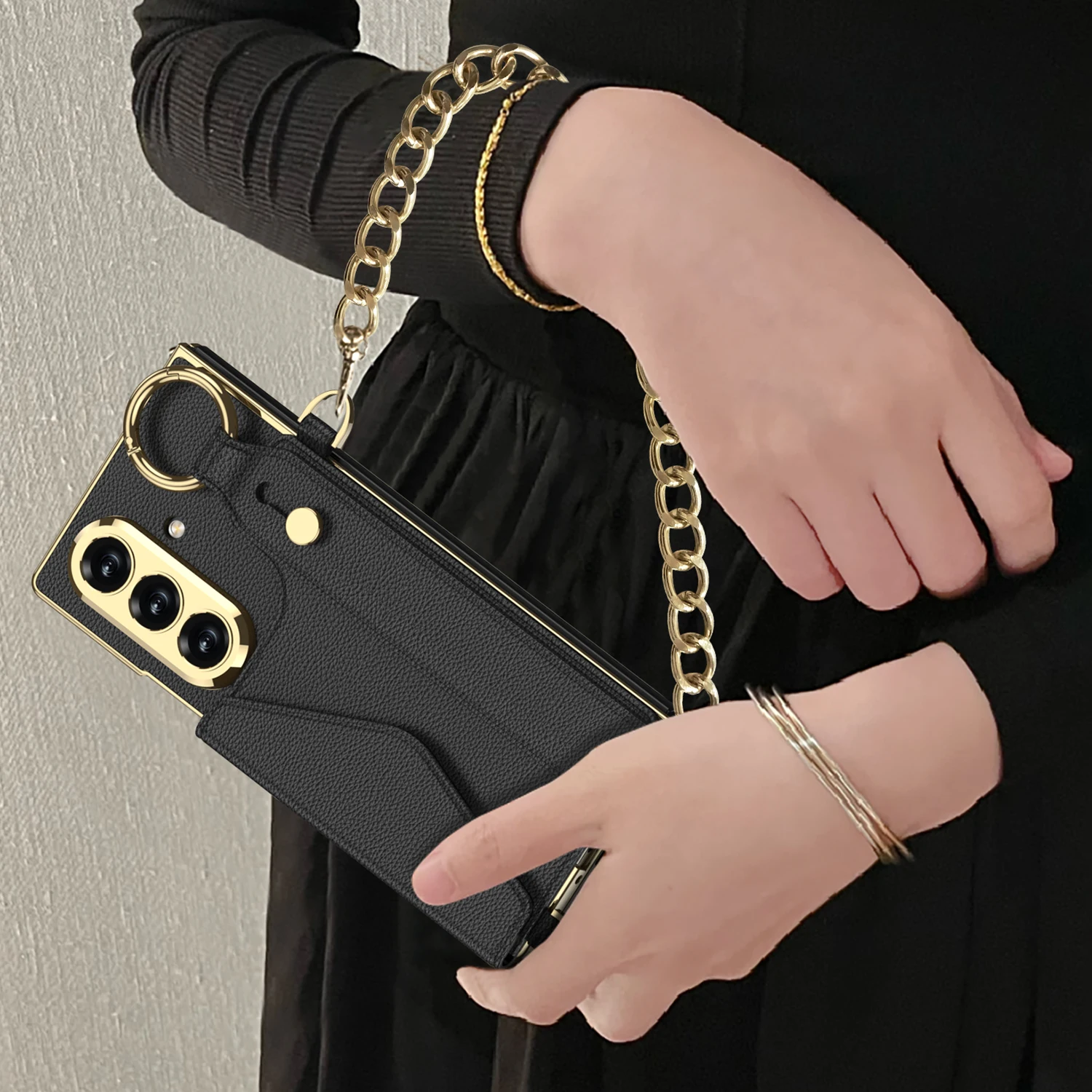 Luxury Lanyard Wristband Case For Samsung Galaxy Z Fold 7 6 PU Leather Phone Cover, with Screen Glass film Wallet Card Cover
Luxury Lanyard Wristband Case For Samsung Galaxy Z Fold 7 6 PU Leather Phone Cover, with Screen Glass film Wallet Card Cover