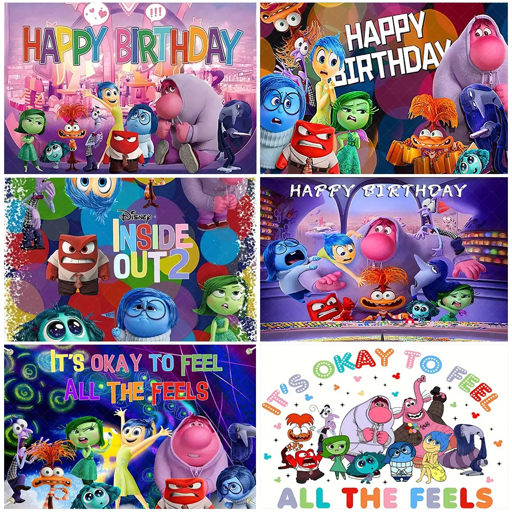 Disney Inside Out 2 Theme Birthday Party Decorations Cartoon Backdrop Baby Shower Supplies Kids Favors Gift Photozone Background
Disney Inside Out 2 Theme Birthday Party Decorations Cartoon Backdrop Baby Shower Supplies Kids Favors Gift Photozone Background