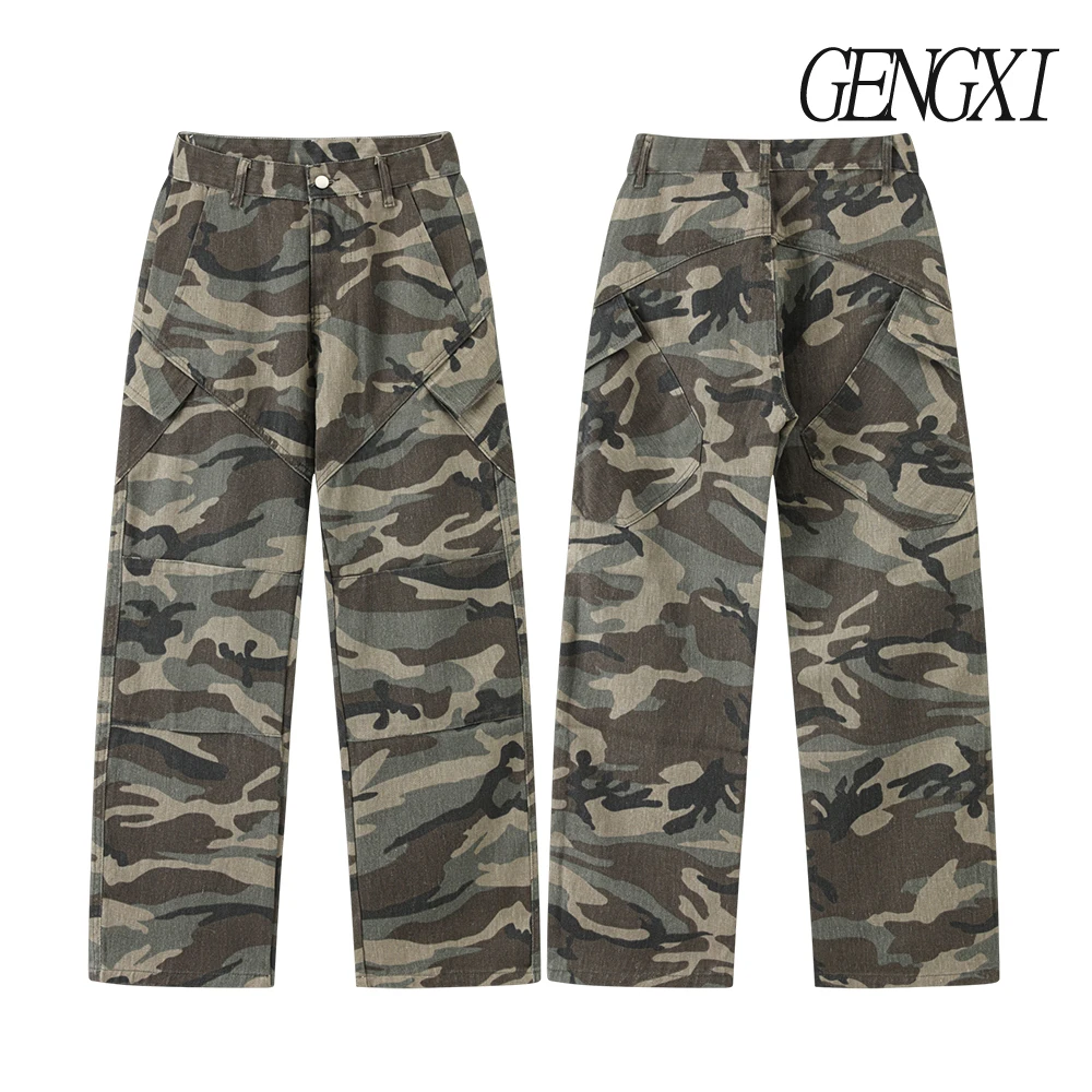 American-style deconstructed camouflage workwear jeans New men's washed vintage straight-leg casual trousers High-street menswea
American-style deconstructed camouflage workwear jeans New men's washed vintage straight-leg casual trousers High-street menswea