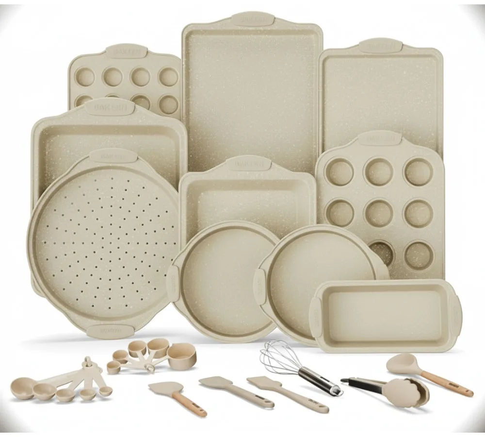 Набор форм для выпечки из углеродистой стали с антипригарным покрытием из 18 предметов с силиконовыми ручками — профессиональные кухонные формы для выпечки для домашних пекарей
Набор форм для выпечки из углеродистой стали с антипригарным покрытием из 18 предметов с силиконовыми ручками — профессиональные кухонные формы для выпечки для домашних пекарей
