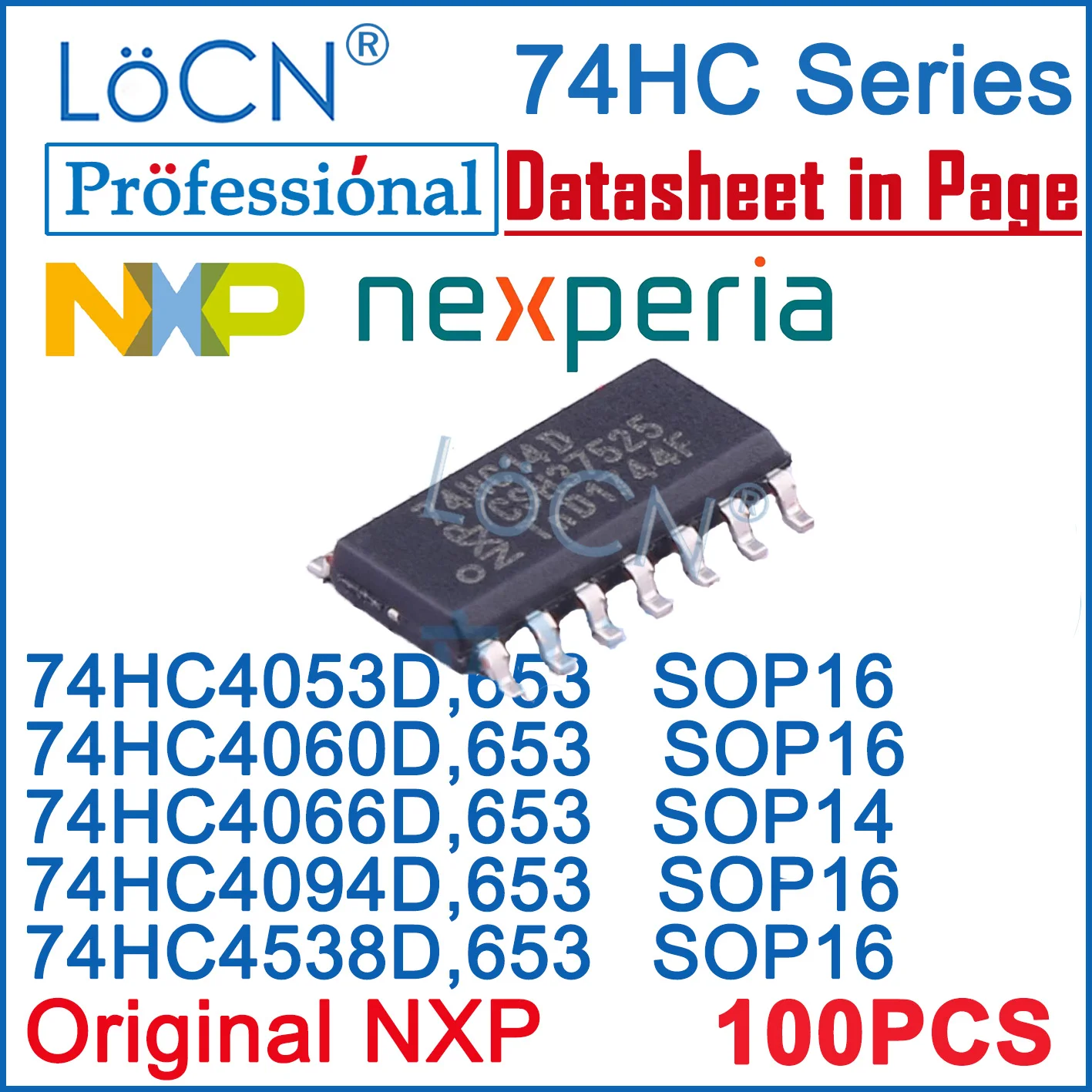 NEXPERIA NXP 100 шт. оригинальный 74HC4053D 74HC4060D 74HC4066D 74HC4094D 74HC4538D SOP14 SOP16 74HC4094D,653 74HC4538D,653 LoCN
NEXPERIA NXP 100 шт. оригинальный 74HC4053D 74HC4060D 74HC4066D 74HC4094D 74HC4538D SOP14 SOP16 74HC4094D,653 74HC4538D,653 LoCN