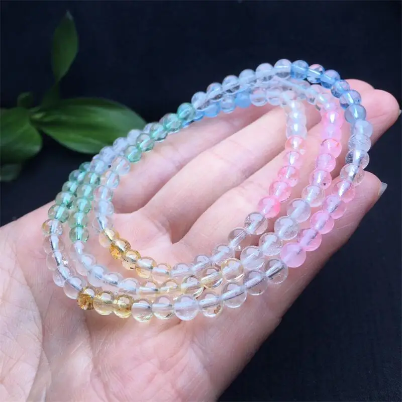 4.8MM Natural Colored Topaz Triple Circle Bracelet Healing Fashion Reiki Crystal Fengshui Jewelry Birthday Gift 1pcs
4.8MM Natural Colored Topaz Triple Circle Bracelet Healing Fashion Reiki Crystal Fengshui Jewelry Birthday Gift 1pcs