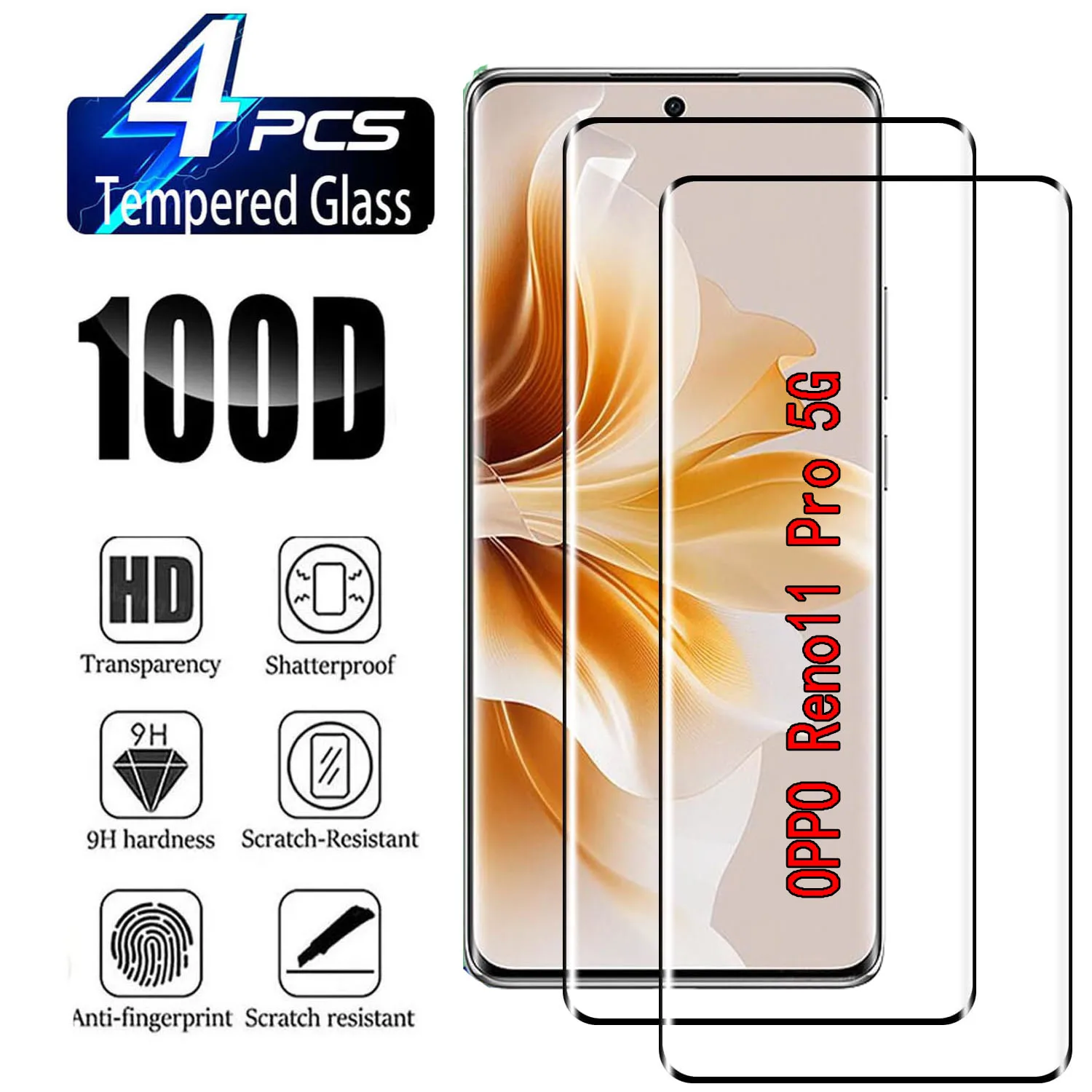2/4Pcs Screen Protector FIlm For OPPO Reno11 Pro 5G HD Curved Four Sides Glue Tempered Glass
2/4Pcs Screen Protector FIlm For OPPO Reno11 Pro 5G HD Curved Four Sides Glue Tempered Glass