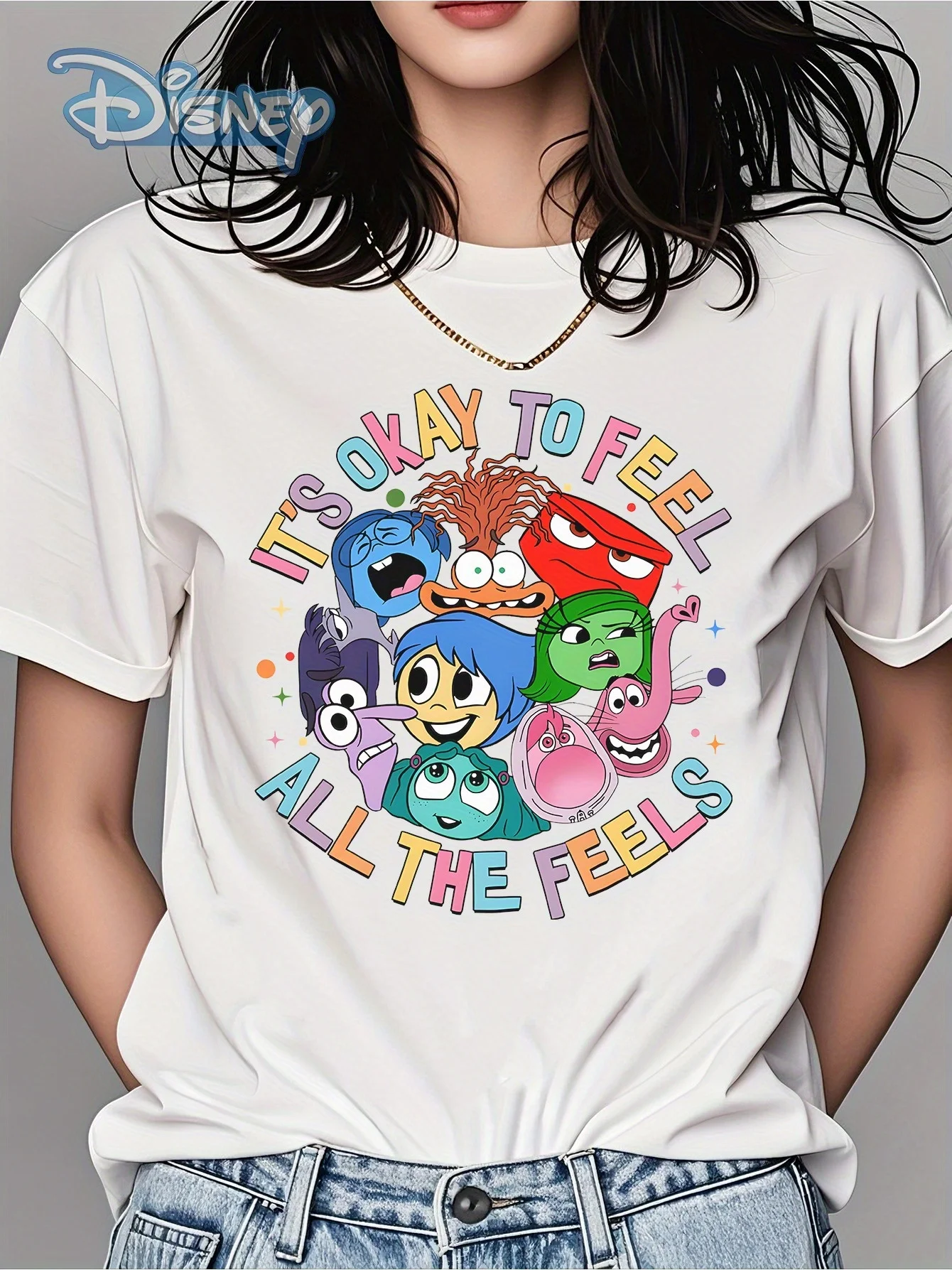 2025 Disney Pattern Printed Women's Casual Comfortable Unique Smiling Face Black Round Neck Short Sleeve T-shirt
2025 Disney Pattern Printed Women's Casual Comfortable Unique Smiling Face Black Round Neck Short Sleeve T-shirt