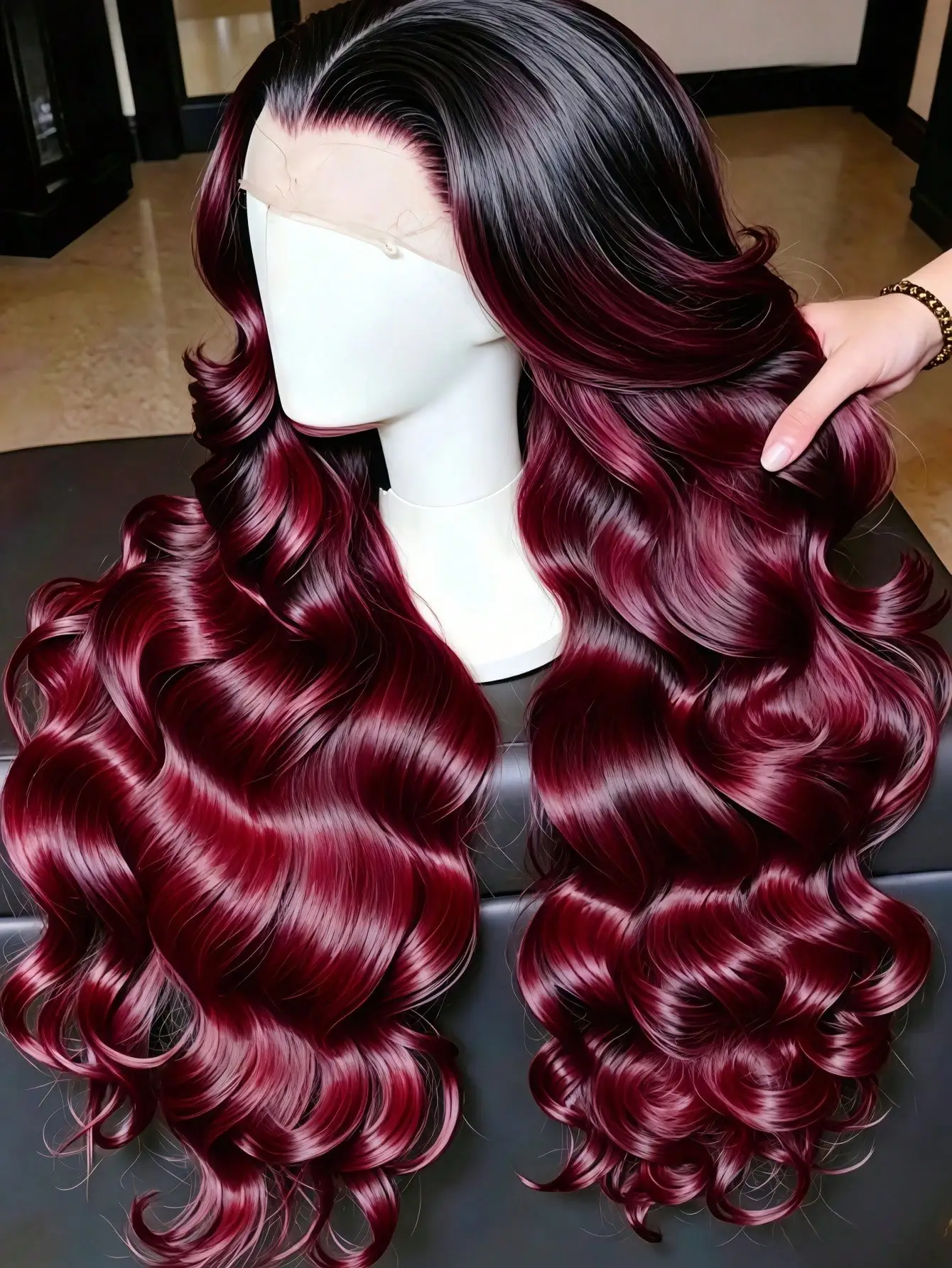 1B 99J/Burgundy 13x4 Body Wave Lace Front Human Hair Wigs for Women HD Transparent Lace Frontal Wig Colored Red Human Hair Wig
1B 99J/Burgundy 13x4 Body Wave Lace Front Human Hair Wigs for Women HD Transparent Lace Frontal Wig Colored Red Human Hair Wig