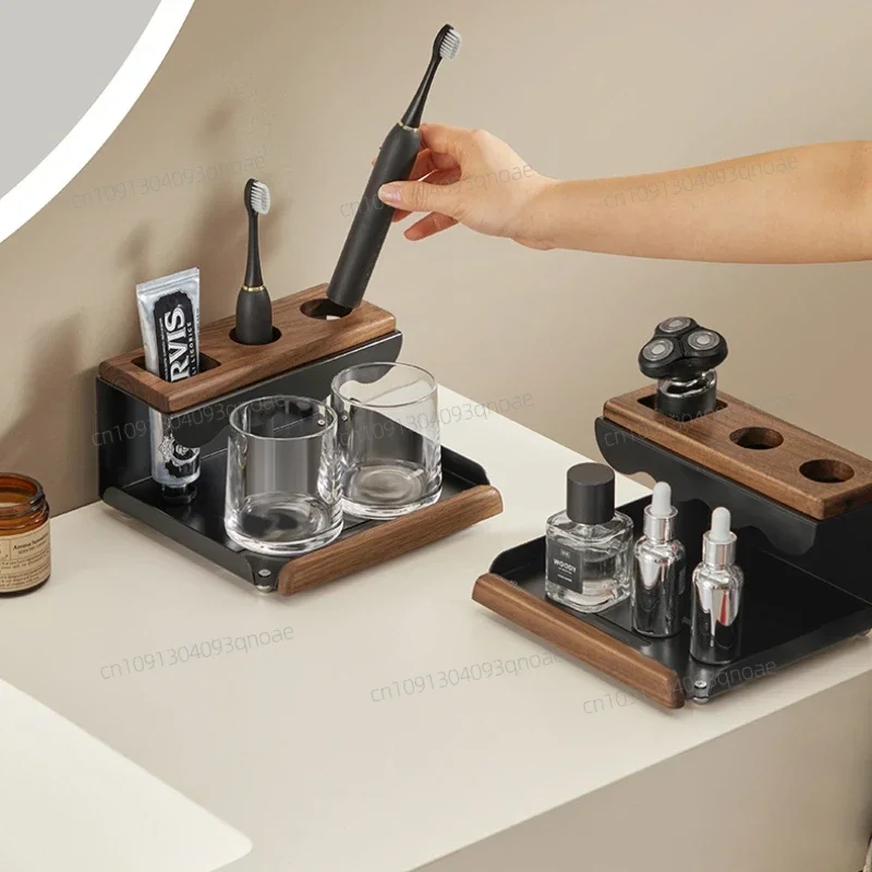 Walnut Electric Toothbrush Holder Bathroom Bathroom Vanity Top Tooth Cup Toothpaste Mouthwash Cup Organiser
Walnut Electric Toothbrush Holder Bathroom Bathroom Vanity Top Tooth Cup Toothpaste Mouthwash Cup Organiser