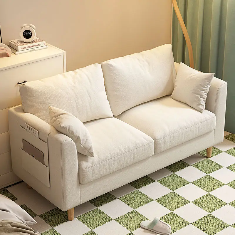 Sofa small apartment Nordic simple modern bedroom integrated simple Internet celebrity double living room fabric sofa solid wood
Sofa small apartment Nordic simple modern bedroom integrated simple Internet celebrity double living room fabric sofa solid wood