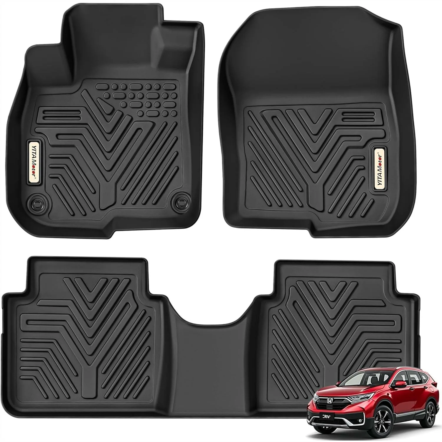 Floor Mats Compatible with Honda 2017-2022 CR-V, All Weather TPE Protection, Custom Fit & Non-Slip
Floor Mats Compatible with Honda 2017-2022 CR-V, All Weather TPE Protection, Custom Fit & Non-Slip