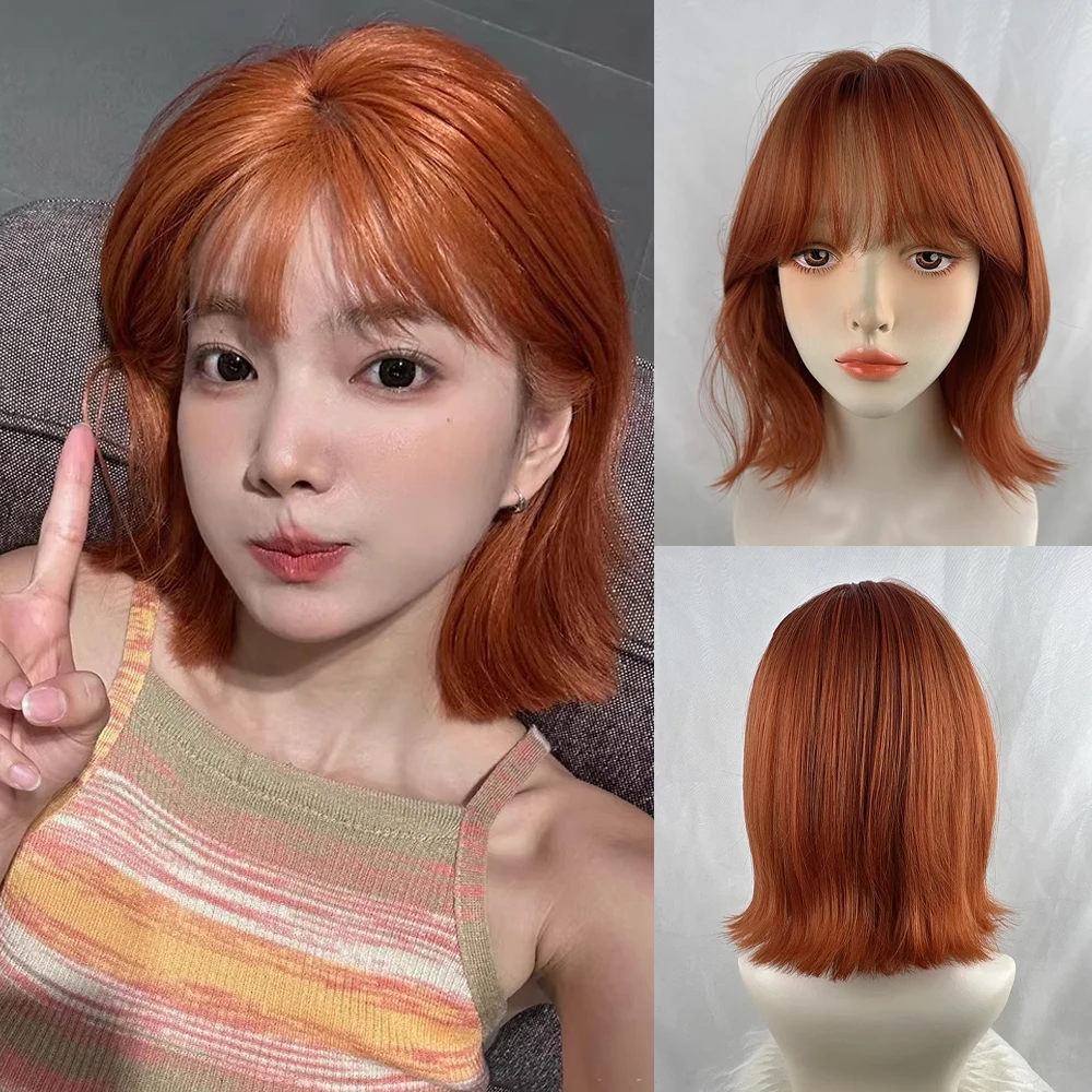 Orange Short Straight Synthetic Wigs with Bangs Fluffy Lolita Cosplay Women Wig for Daily Party
Orange Short Straight Synthetic Wigs with Bangs Fluffy Lolita Cosplay Women Wig for Daily Party