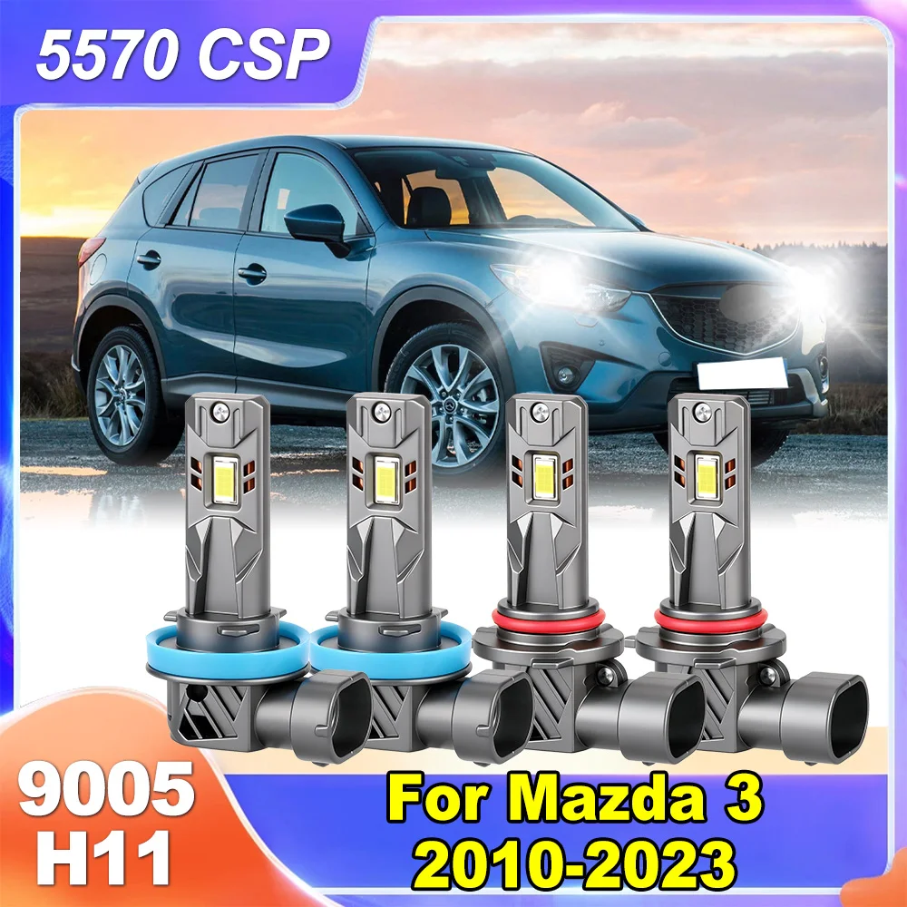 For Mazda 3 2010-2023 2020 2021 6000K 9005 H11 High/ Low Beam LED Headlights 5570 CSP Halogen Replacement Bulbs
For Mazda 3 2010-2023 2020 2021 6000K 9005 H11 High/ Low Beam LED Headlights 5570 CSP Halogen Replacement Bulbs