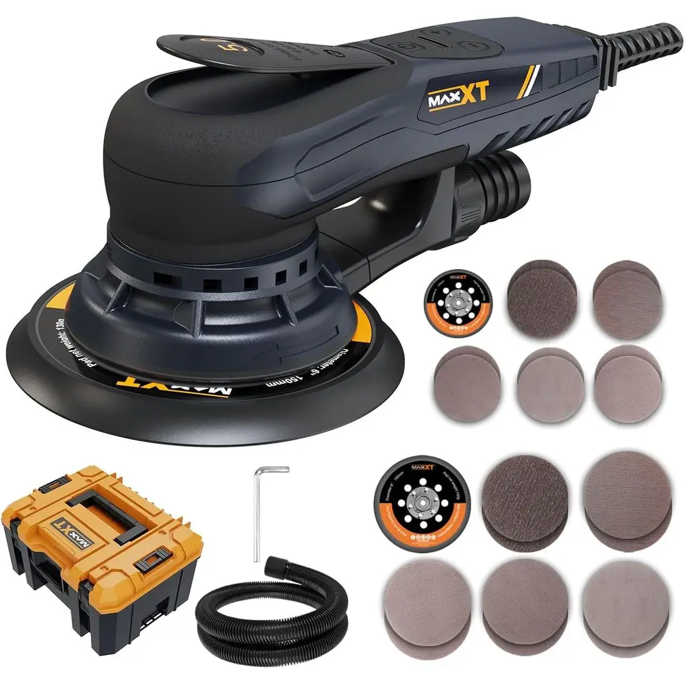 5mm Random Orbital Sander with Case, Variable Speed, Sanding Pads for Woodworking and Panel Processing
5mm Random Orbital Sander with Case, Variable Speed, Sanding Pads for Woodworking and Panel Processing