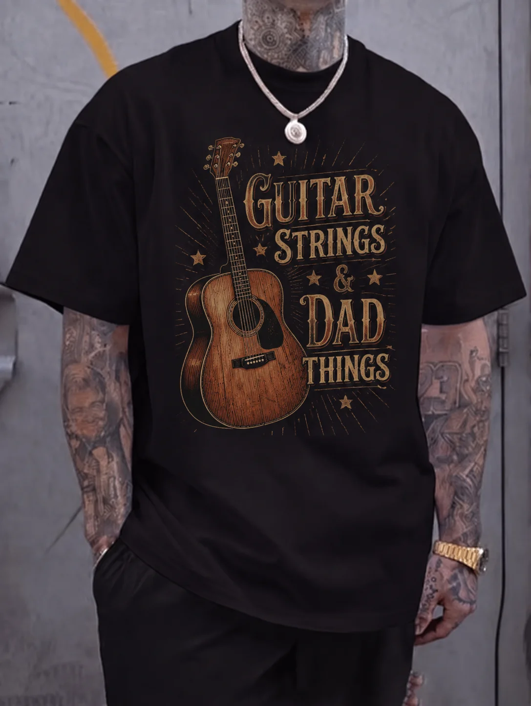 Men Graphic t Shirt Short Sleeve Classic Fit Vintage Guitar Print Dad Graphic Streetwear Outdoor Casual Daily Wear Soft Cotton
Men Graphic t Shirt Short Sleeve Classic Fit Vintage Guitar Print Dad Graphic Streetwear Outdoor Casual Daily Wear Soft Cotton