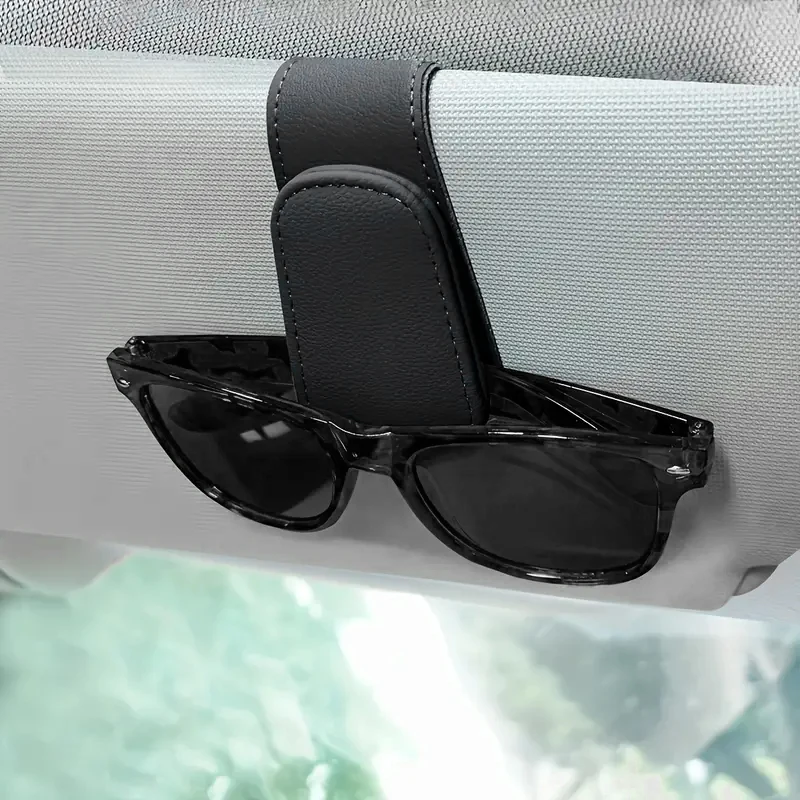 Magnetic Car Sunglasses Clip PU Leather Glasses Holder Clip Car Sun Visor Sunglasses Holder for Car
Magnetic Car Sunglasses Clip PU Leather Glasses Holder Clip Car Sun Visor Sunglasses Holder for Car