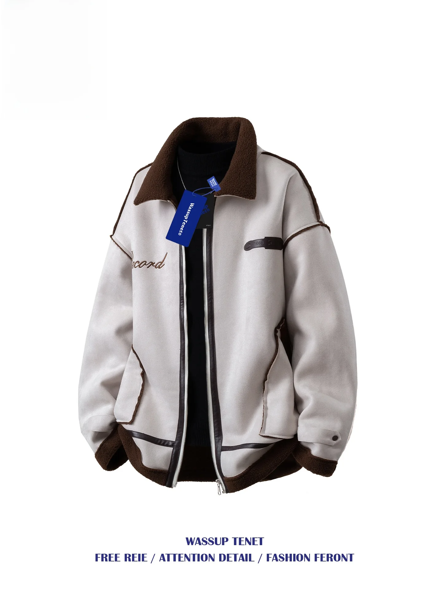 Wassup Tenet Men's Suede Cotton Jaet Thiened Warm Fur Inteated Collar Winter Coat Loose Fit Youthful Sle Regular Length
Wassup Tenet Men's Suede Cotton Jaet Thiened Warm Fur Inteated Collar Winter Coat Loose Fit Youthful Sle Regular Length