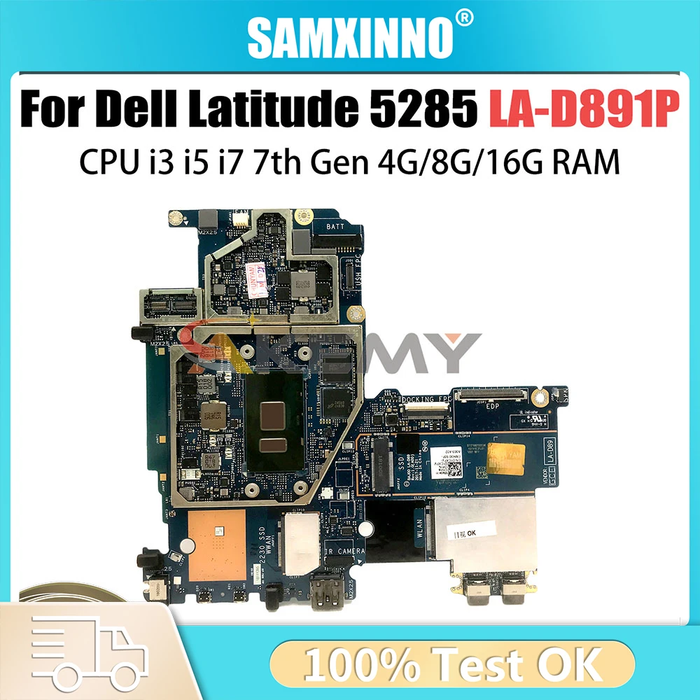 Материнская плата для ноутбука DELL Latitude 5285 LA-D891P 0HPCDV 06DR15 0P8F3H i5-7200U с оперативной памятью 8G, материнская плата протестирована нормально
Материнская плата для ноутбука DELL Latitude 5285 LA-D891P 0HPCDV 06DR15 0P8F3H i5-7200U с оперативной памятью 8G, материнская плата протестирована нормально