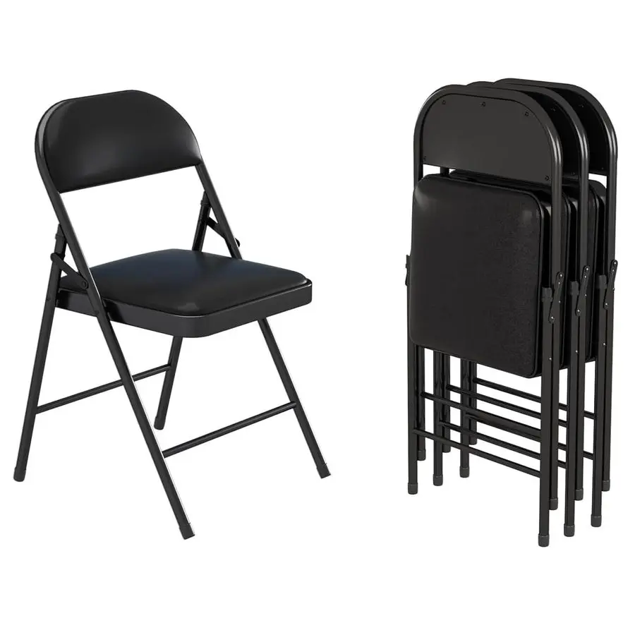 Folding Chairs with Padded Seats,Portable Foldable Chairs Seat with Steel Frame for Home and Office, Wedding Party Events, Blac
Folding Chairs with Padded Seats,Portable Foldable Chairs Seat with Steel Frame for Home and Office, Wedding Party Events, Blac
